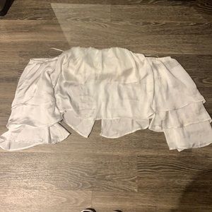 NWT Off the shoulder asiennai silk top